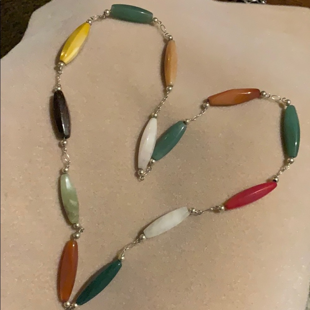 Semiprecious stone necklace